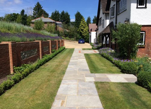 Front Garden - Turfing and Paving